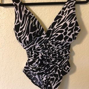 Miraclesuit animal print  swimsuit